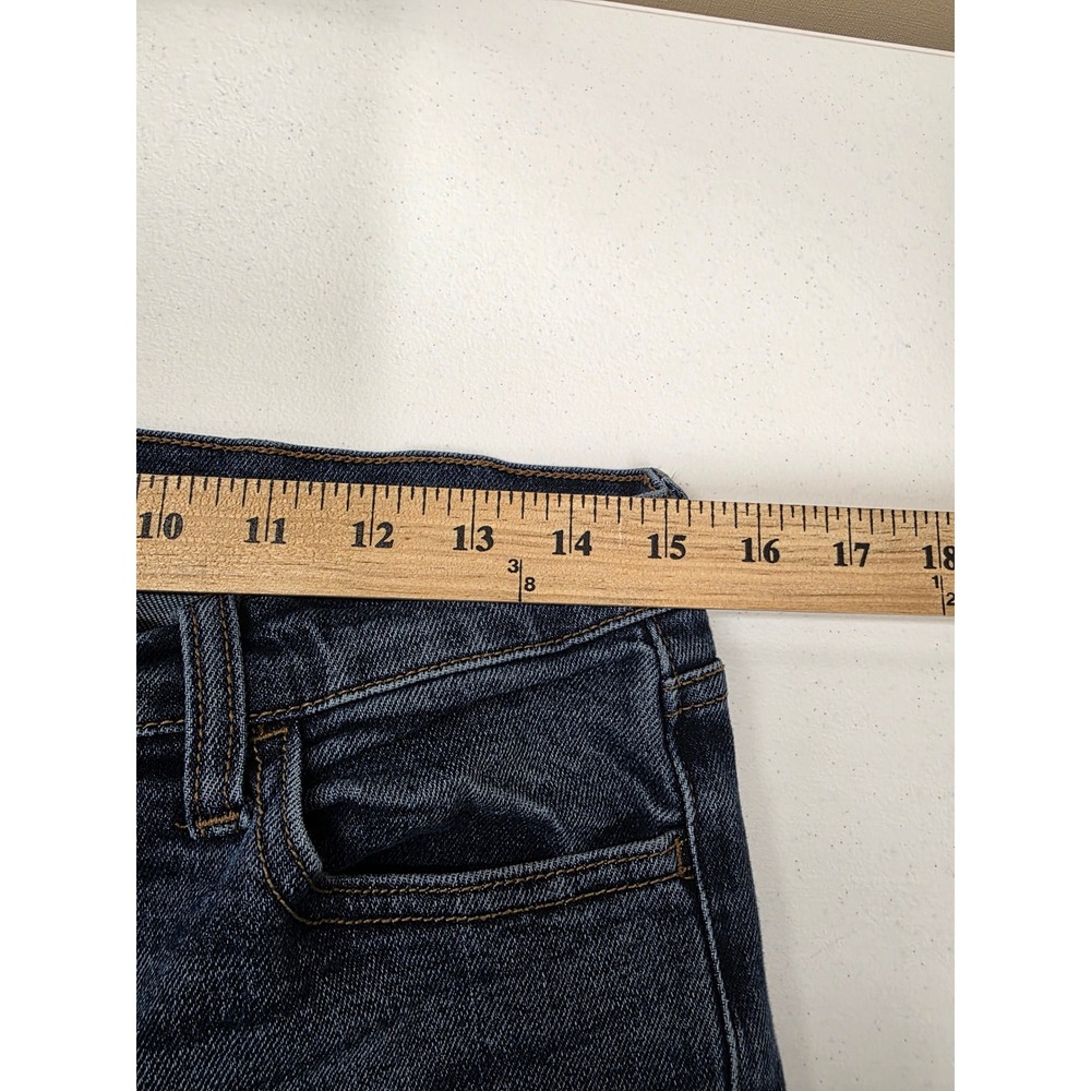 Cello Women Dark Wash Straight Leg High Rise Denim Jeans Size 9 - Picture 6 of 8